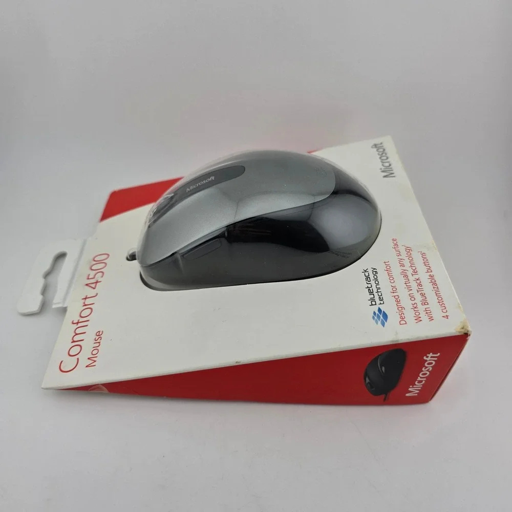 Microsoft Comfort 4500 BlueTrack Wired Mouse 4-Button  NEW Computing Office